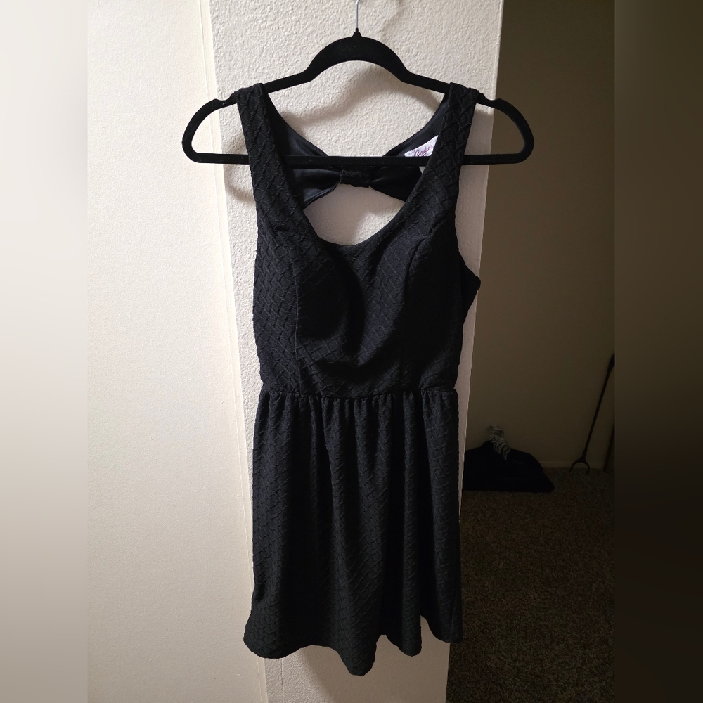 Candie's Black Textured Dress
